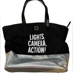 Black and Silver Tote Bag